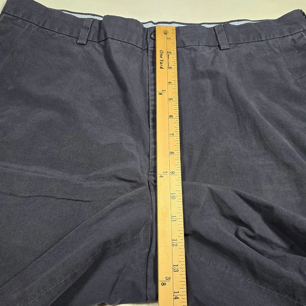 Brooks Brothers 346 Mens Navy Blue Chino Shorts 100% Cotton Size 38 Casual Twill